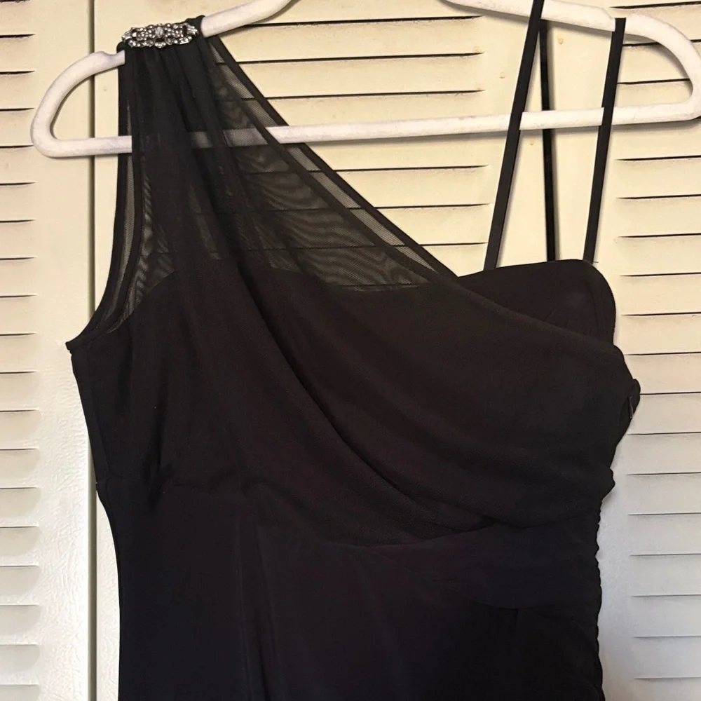 Ralph Lauren One Shoulder Black Dress - Picture 10 of 10